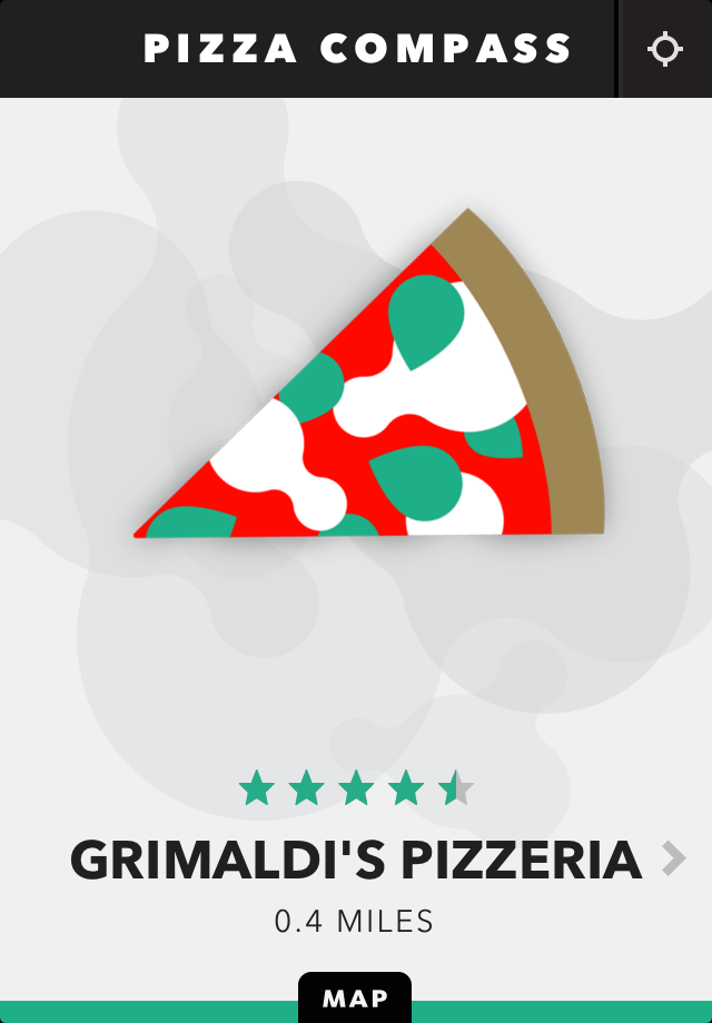 Pizza Compass iPhone